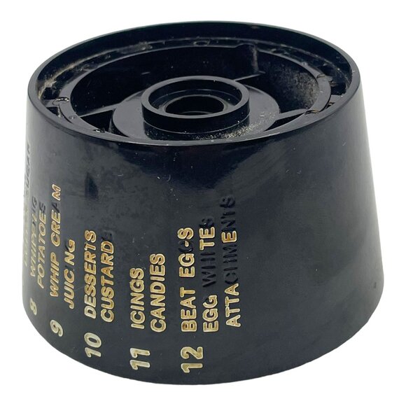 Sunbeam Mixmaster Kitchen Stand Mixer Speed Control Dial Knob Replacement Black - Picture 4 of 8